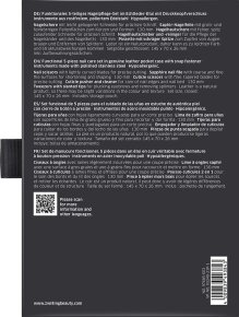 Zwilling Druckknopf-Etui, Leder, 5-tlg. Anthrazit 1 Stk.