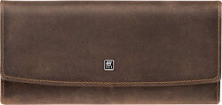 ZWILLING Beauty Druckknopf-Etui, Rindleder, braun, 5-tlg.