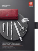 ZWILLING Beauty Druckknopf-Etui, Rindleder, rot, 5-tlg ZWILLING Beauty Druckknopf-Etui, Rindleder, rot, 5-tlg