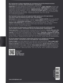 Zwilling Druckknopf-Etui, Leder, 5-tlg. Rot 1 Stk.