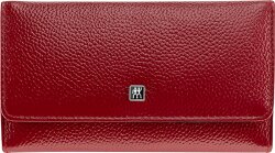 ZWILLING Beauty Druckknopf-Etui, Rindleder, rot, 5-tlg.