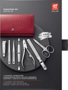 Zwilling Taschen-Etui, Rindleder, 7-tlg. Rot 1 Stk. Zwilling Taschen-Etui, Rindleder, 7-tlg. Rot 1 Stk.