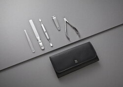 ZWILLING Beauty Classic Inox Druckknopf-Etui Maniküre Set 5tlg. in schwarz