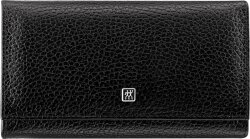 ZWILLING Beauty Druckknopf-Etui, Rindleder, schwarz, 7-tlg.