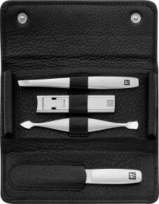 ZWILLING Beauty Leder-Etui, schwarz, 4-tlg.