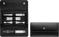 ZWILLING Beauty Leder-Etui, schwarz, 4-tlg.