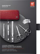 ZWILLING Beauty Rahmen-Etui, Rindleder, rot, 5-tlg.