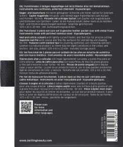 ZWILLING Beauty Rahmen-Etui, Rindleder, schwarz, 3-tlg.