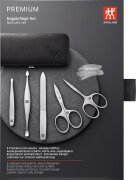 ZWILLING Beauty Rahmen-Etui, Yakleder, schwarz, 5-tlg.