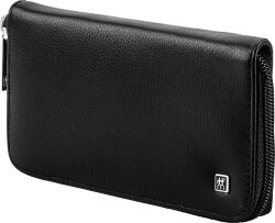 ZWILLING Beauty Reißverschluss-Etui, Rindleder, black, 6-tlg.