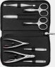 ZWILLING Beauty Reißverschluss-Etui, Rindleder, black, 8-tlg.