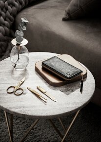 ZWILLING Beauty Reißverschluss-Etui, Rindleder, schwarz, 3-tlg.