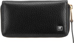 ZWILLING Beauty Reißverschluss-Etui, Rindleder, schwarz, 3-tlg.