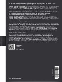 ZWILLING Beauty Reißverschluss-Etui, Rindleder, schwarz, 3-tlg.