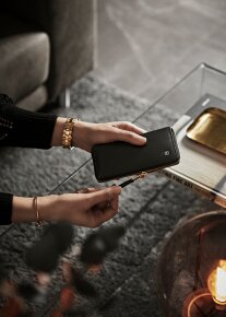 ZWILLING Beauty Reißverschluss-Etui, Rindleder, schwarz, 5-tlg.