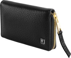 ZWILLING Beauty Reißverschluss-Etui, Rindleder, schwarz, 5-tlg.
