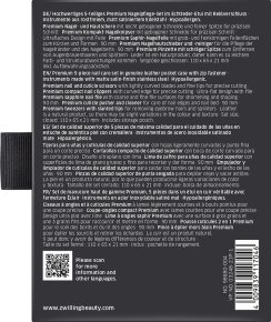 ZWILLING Beauty Reißverschluss-Etui, Yakleder, schwarz, 5-tlg.