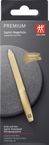 4009839409318 - Zwilling Beauty - Twinox® Saphir Nagelfeile 130mm - Gold Matt - -twinox Nail File Gold 130mm 4009839409318 - Zwilling Beauty - Twinox® Saphir Nagelfeile 130mm - Gold Matt - -twinox Nail File Gold 130mm