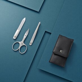 ZWILLING Beauty Taschen-Etui, Nappaleder, schwarz, 3-tlg