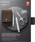 ZWILLING Beauty Taschen-Etui, Rindleder, braun, 3-tlg. ZWILLING Beauty Taschen-Etui, Rindleder, braun, 3-tlg.