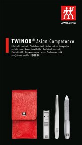 ZWILLING Beauty Taschen-Etui, Rindleder, rot, 3-tlg.