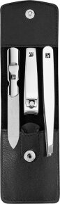 ZWILLING Beauty Classic Taschen-Etui, Rindleder, schwarz, 3-tlg.