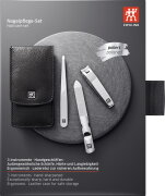 ZWILLING Beauty Classic Taschen-Etui, Rindleder, schwarz, 3-tlg. ZWILLING Beauty Classic Taschen-Etui, Rindleder, schwarz, 3-tlg.