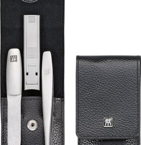 ZWILLING Beauty Premium Taschen-Etui Asian Competence, Rindleder, schwarz, 3-tlg.