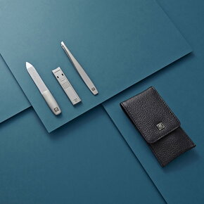 ZWILLING Beauty Premium Taschen-Etui Asian Competence, Rindleder, schwarz, 3-tlg.