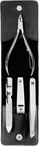 ZWILLING Beauty Taschen-Etui, Rindleder, schwarz, 4-tlg