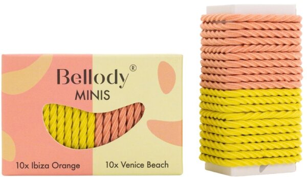 Bellody&reg; Mini Haargummis (20 St&uuml;ck - Orange & Gelb - Mischpaket)
