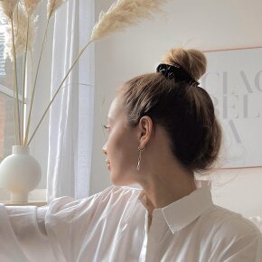 Bellody® Original Seiden Scrunchies (1 Stück - Classic Black)