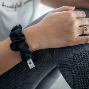 Bellody® Original Seiden Scrunchies (1 Stück - Classic Black)