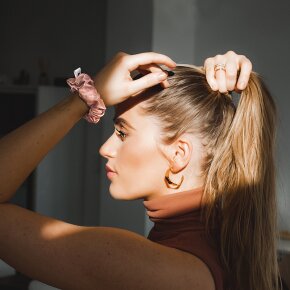 Bellody® Original Seiden Scrunchies (1 Stück - Mellow Rose)