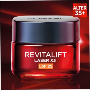 L'Oréal Paris RevitaLift Laser X3 Dreifach-Power Anti-Age Pflege Tag LSF 25 Gesichtscreme 50ml