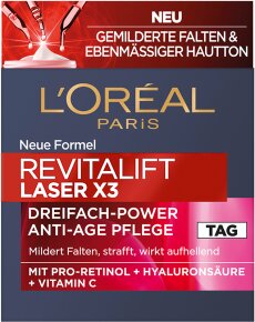 L'Oréal Paris RevitaLift Laser X3 Dreifach-Power Anti-Age Tag Gesichtscreme 50ml