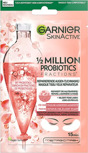 Garnier SkinActive Reparierende Probiotics Million 1/2 Augen-Tuchmask