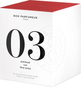 BON PARFUMEUR Candle 03 Patchouli, Leather, Tonka Bean Duftkerze 180 g