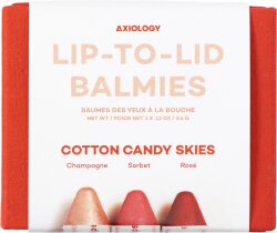 Axiology Vegan Multi-Use Balmie Cotton Candy Skies Set 3x 3,5 g