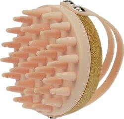 Fantasia Massagebürste Bambus-Holz und Silikon puder