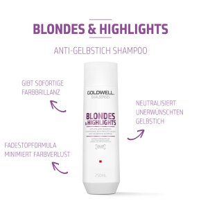 Goldwell Blondes & Highlights Anti-Yellow Shampoo 250 ml