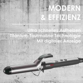BaByliss Pro Frisiereisen Digital Titanium Turmalin schwarz 32 mm (BAB2274TTE)