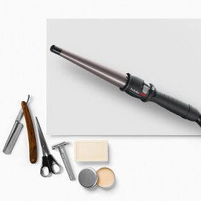 BaByliss Pro Frisiereisen Konisch Titanium Turmalin schwarz 32-19 mm (BAB2281TTE)