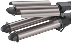 BaByliss Pro Frisiereisen Triple Barrel Waver Titanium Turmalin - Schwarz (BAB2269TTE)