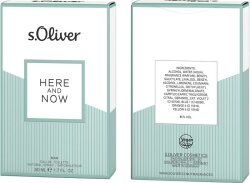 s.Oliver Here and Now Men Eau de Toilette (EdT) 50 ml