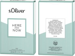 s.Oliver Here and Now Men Aftershave 50 ml