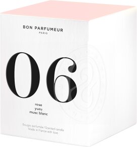 BON PARFUMEUR Candle 06 Rose, Yuzu, White Musk Duftkerze 180 g