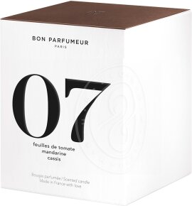 BON PARFUMEUR Candle 07 Tomato Leaves, Mandarin, Cassis Duftkerze 180 g