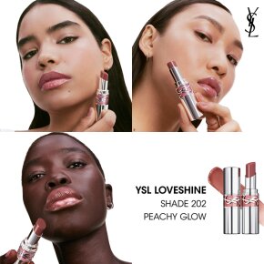 Yves Saint Laurent Loveshine Rouge Volupte Shine Lippenstift 3,2 g 202 Peachy Glow