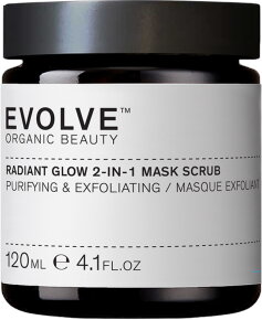 Evolve Organic Beauty Radiant Glow 2-In-1 Mask Scrub 120 ml